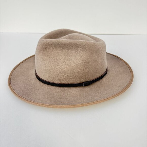 Will+Bear Accessories - Will+Bear Calloway Fawn Brown Gray Felt Fedora Hat